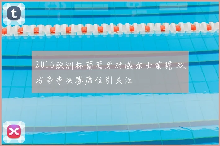 2016欧洲杯葡萄牙对威尔士前瞻 双方争夺决赛席位引关注